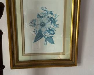 Botanical Print of Hibiscus and Morning Glory