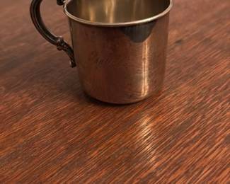 Antique Silver Christening Cup