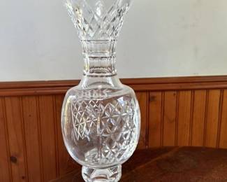 Crystal Vase with Engraving