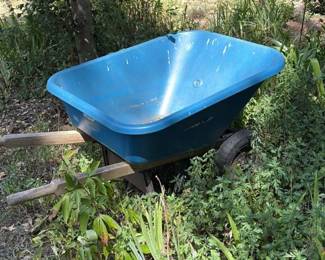 Blue Plastic Wheelbarrow