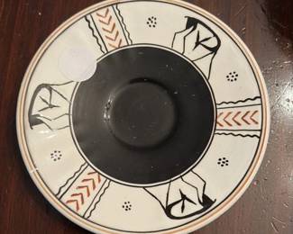 Ancient Greek Style Ceramic Saucer