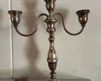 Weighted Sterling Silver Candelabra