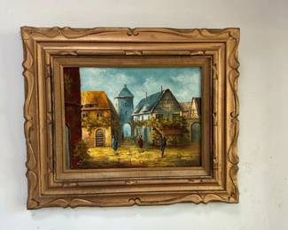European Vintage Scene Painting