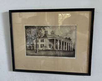 Monticello Etching
