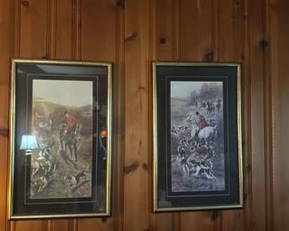 Framed Fox Hunting Print