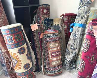 Rugs from Persia + Caucus region, assorted styles + sizes