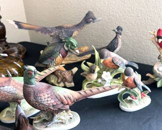 Bird statues