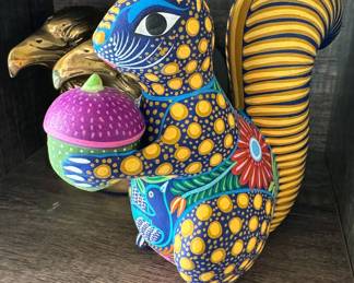 Mexican ceramic squirrel