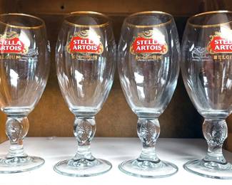 Stella Artois beer glasses
