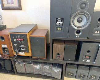 Speakers: Golden Ear, JBL, Pioneer, Sony; Ion Tailgater Tough Wireless Speaker
