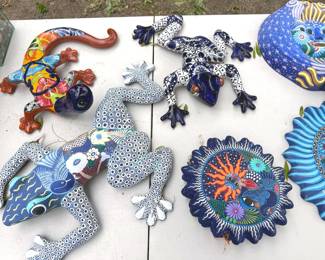 Mexican Talavera ceramics + folk art