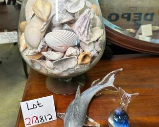 Glass/Shell Decor Lot 