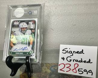 Signed and Graded Football Card 