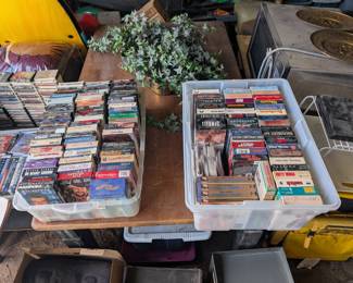 VHS video tapes