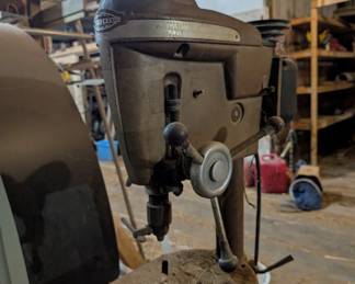 Side view drill press