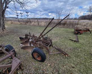 3 blade plow tractor implement