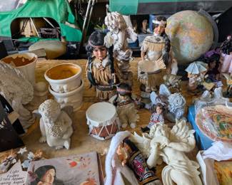 Native American statues and misc decor