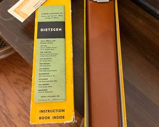 Vintage Dietzgen Slide Rule with Leather Case