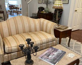 Vintage Marble/Travertine Top Coffee Table