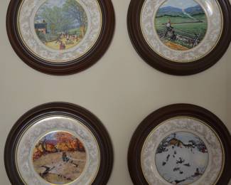 Norman Rockwell Framed Plates
