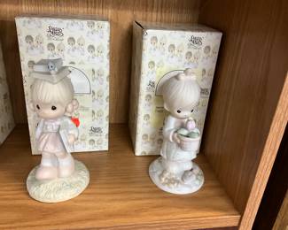 Precious Moments Figurines - September Calendar Girl & May Calendar Girl