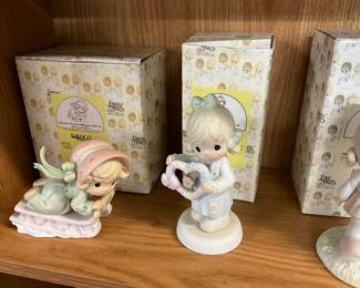 Precious Moments Figurines - Slide Into the Next Millennium With Joy * Family Home Is Where The Heart Is