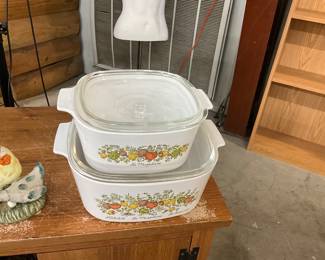 Corning Ware "Spice of Life" Casserole Dishes with Lids
