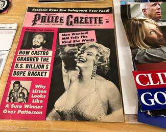 Police Gazette October 1962 w/Marilyn Monroe, Castro & Boxer Liston