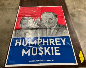 Humphrey/Muskie Campaign Poster