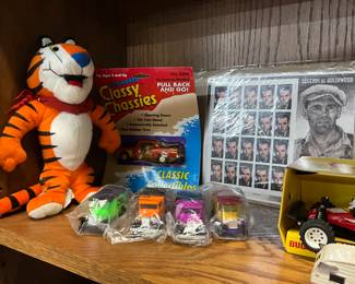 Tony The Tiger Plush - Die Cast Cars - Henry Fonda Legends of Hollywood Stamps