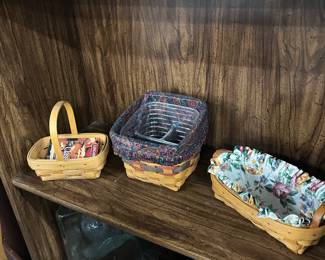 Longaberger Baskets w/Liners