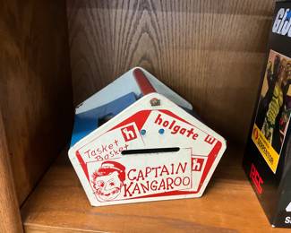 Captain Kangaroo Wooden Tasket Basket - Wooden Shape Sorter Toy 1950's
