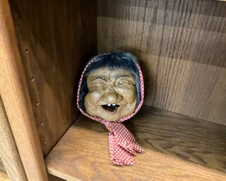 1973 Bibi Products Laffun Head by Peter Figuren - Supposed to Squirt Water out of Mouth, Eyes Roll & Shut and Sticks Out Tongue