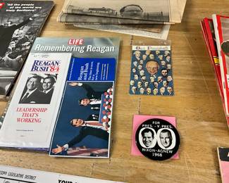 Political Memorabilia - Reagan Nixon Eisenhower & Presidents