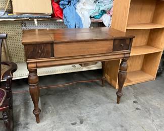 Vintage Wood Spinet Desk