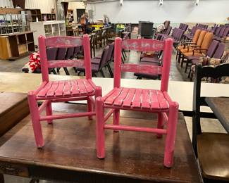 Children's Slate Seat Wooden Chairs