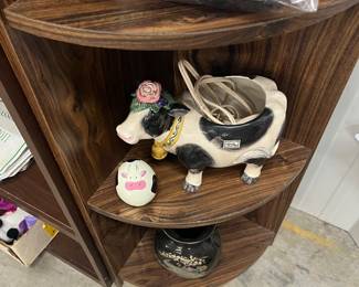 Fitz and Floyd Heidi Holstein Cow Cookie Jar 1994