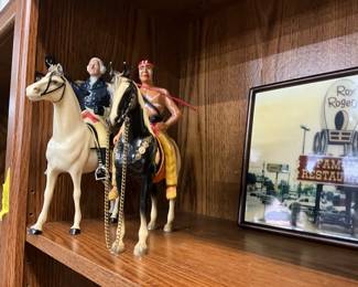 Toy George Washington on Horse - American Indian on Horse Toy