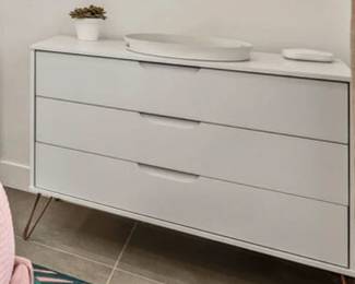 White 3-Drawer Dresser