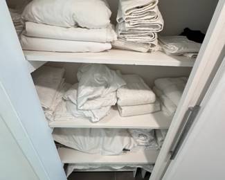 Misc Linens (White Bath towels sets, Sheets, Duvet Cover, etc)
