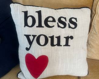 Bless your heart pillow