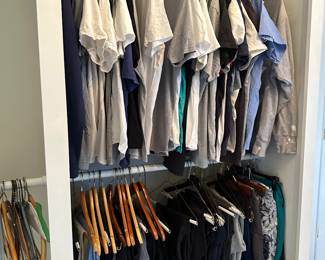 Men’s clothing mostly size medium, brands include under armour, Lululemon, Nike, Harvard and more