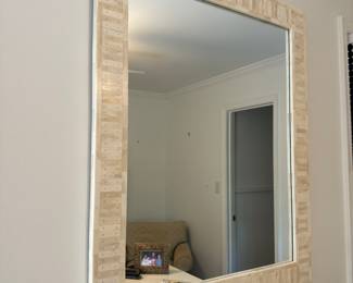 Serena & Lily inlaid bone mirror