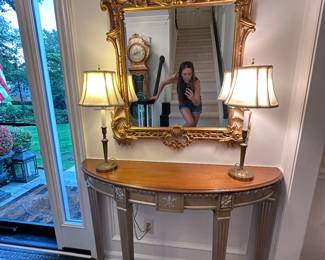 Antique gilded mirror from The Plaza hotel