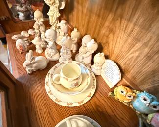 Teaset, Precious Moments Decor, Owl & Rabbit Ceramics