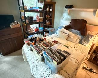 Vinyl Records, CDs, Cassette Tapes, Religious Literature, DVDs, Craft Items, Sewing Basket, Decorative Boxes, Electronics