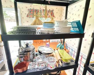 Dishware, Glassware, Ceramics, Pots & Pans, Crockpots, Kitchen Decor