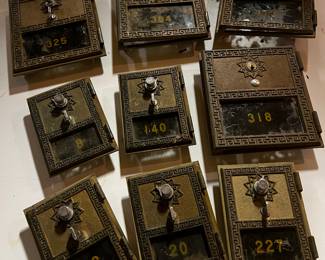 1959 Brass Post Office box doors