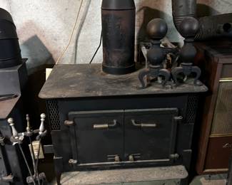 Electric cast iron stove, Fireplace tools