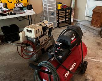 Craftsman 33 gallon air compressor & Craftsman air compressor/paint sprayer